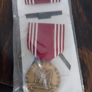 Military Efficiency Honor Medal with Red Ribbon
